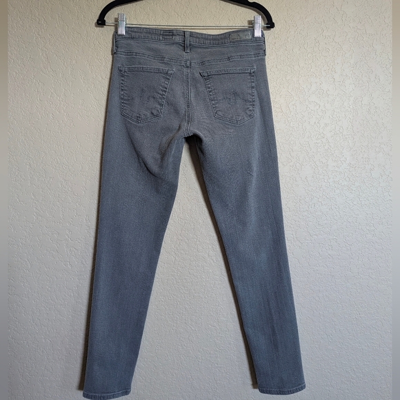 AG Adriano Goldschmied  Women's Size 27R Stevie Slim Straight Ankle Jeans, Gray  - Picture 7 of 13
